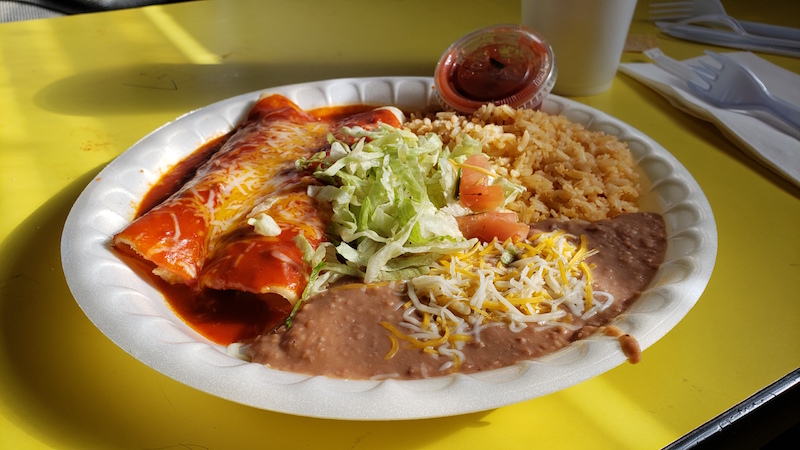Loreto's Enchilada Plate